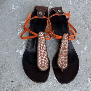 Guiseppe Zanotti rhinestone wedges